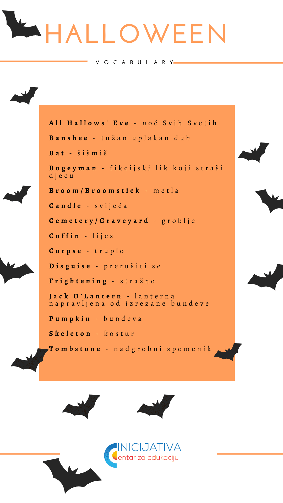 Halloween vocabulary Halloween vocabulary